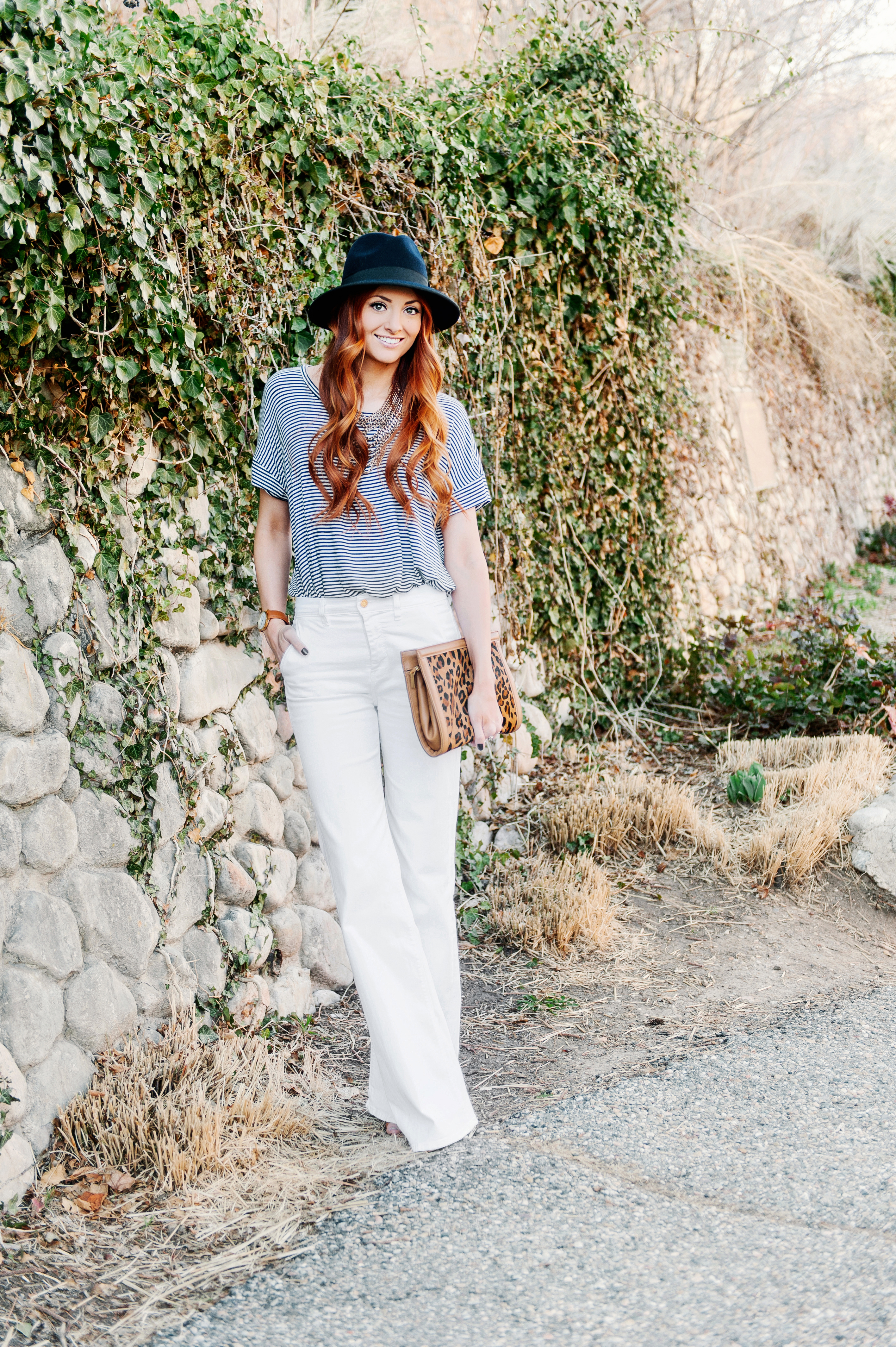 white flare ripped jeans