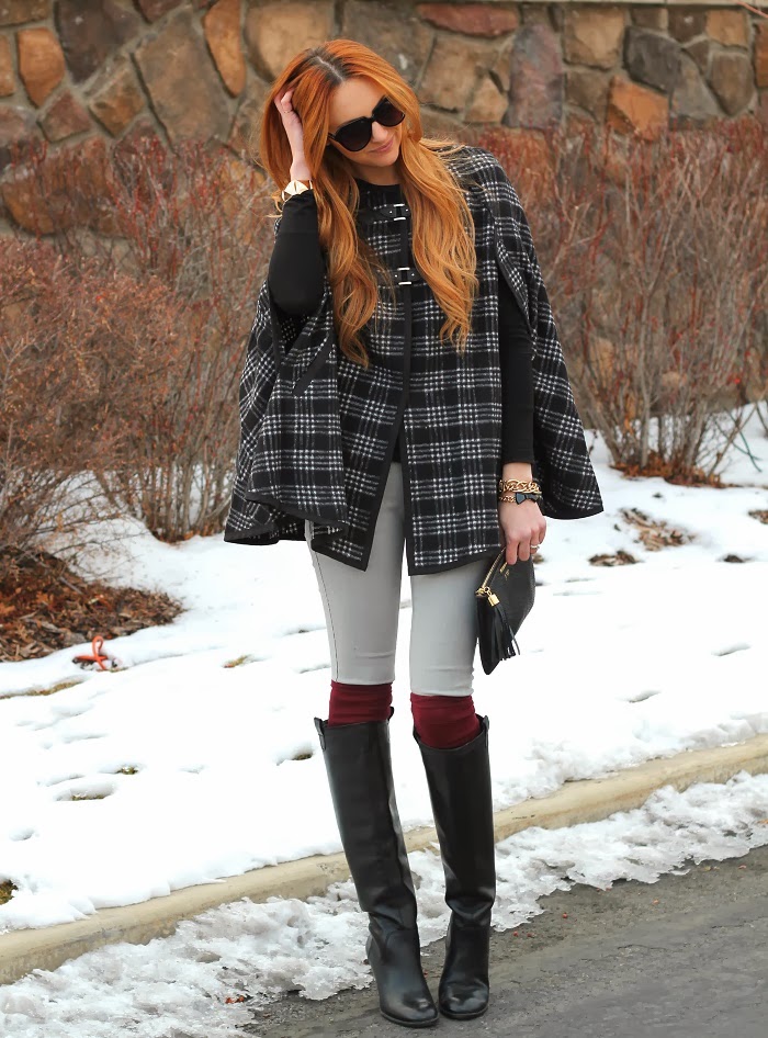 Plaid Cape