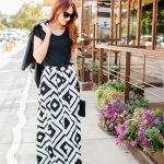 Maxi Skirt & a Moto Jacket