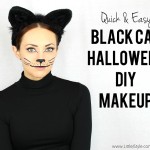 Black Cat Halloween Makeup DIY