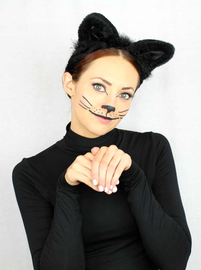 Black Cat DIY Halloween Makeup