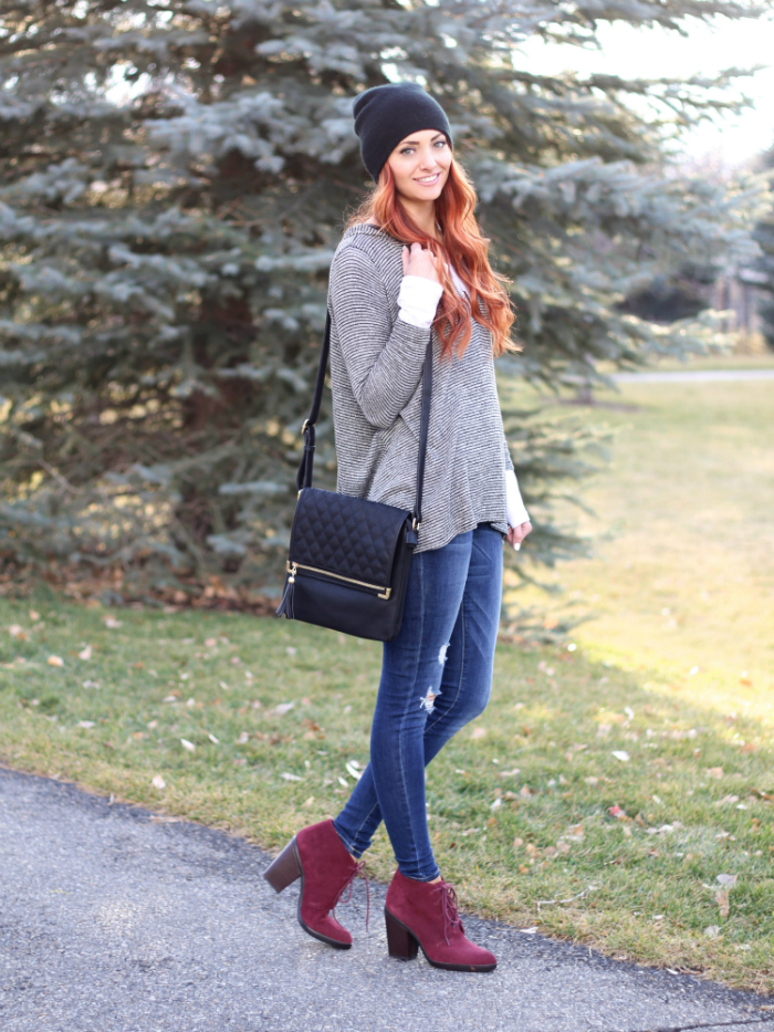 casual style in booties | www.LittleJStyle.com