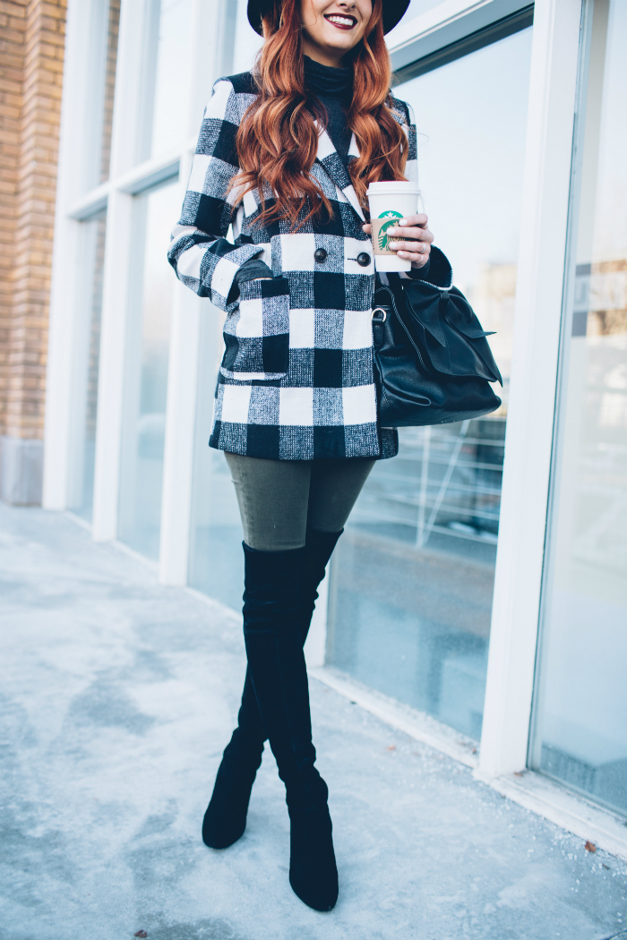 Missguided Check Coat