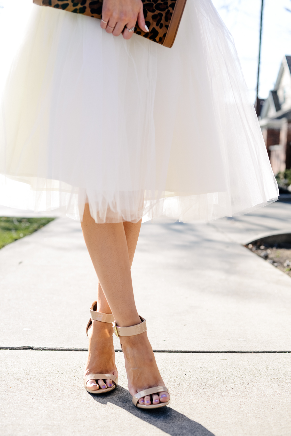white tulle skirt 