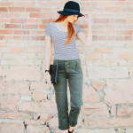 AEO Striped Baby Henley