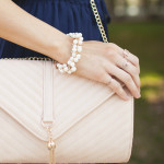 Navy Pleated Dress