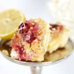 Lemon Raspberry Coconut Crumb Bars