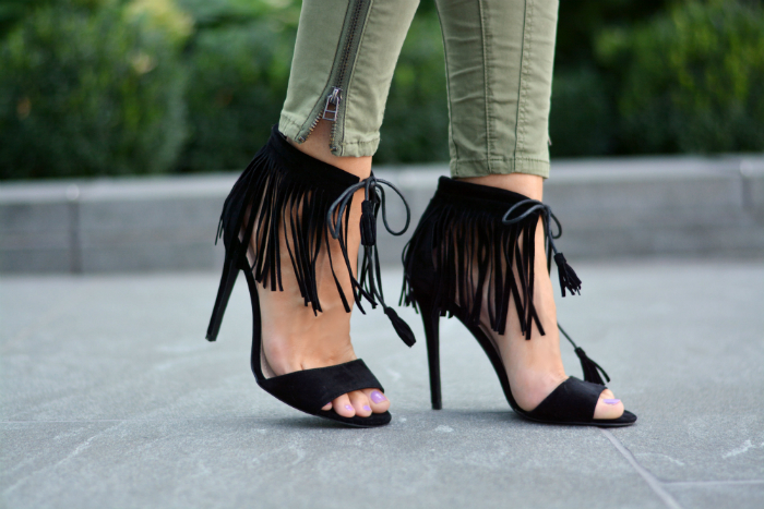 Lily Lulu Rue Fringe Heels