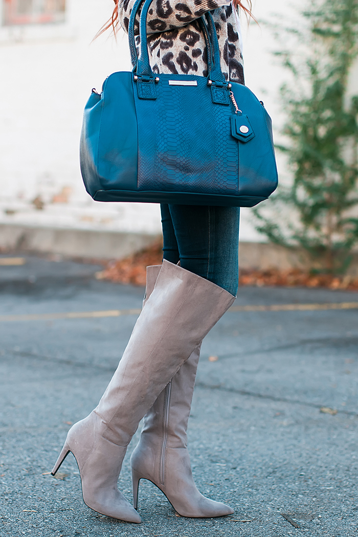 Little Mistress suede grey boots