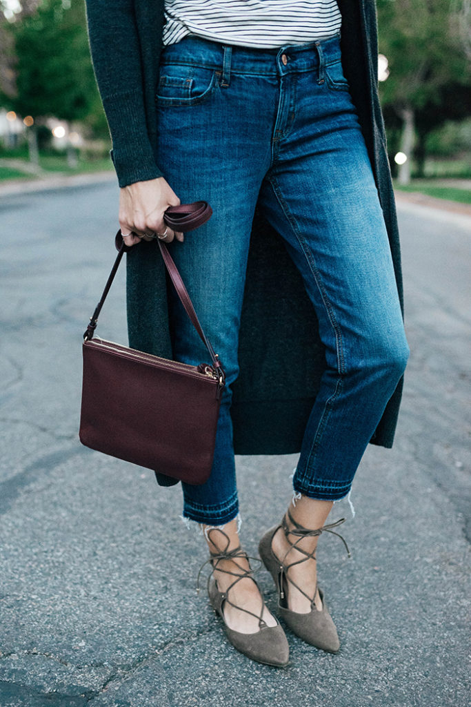 lace up Old Navy flats Little J Style