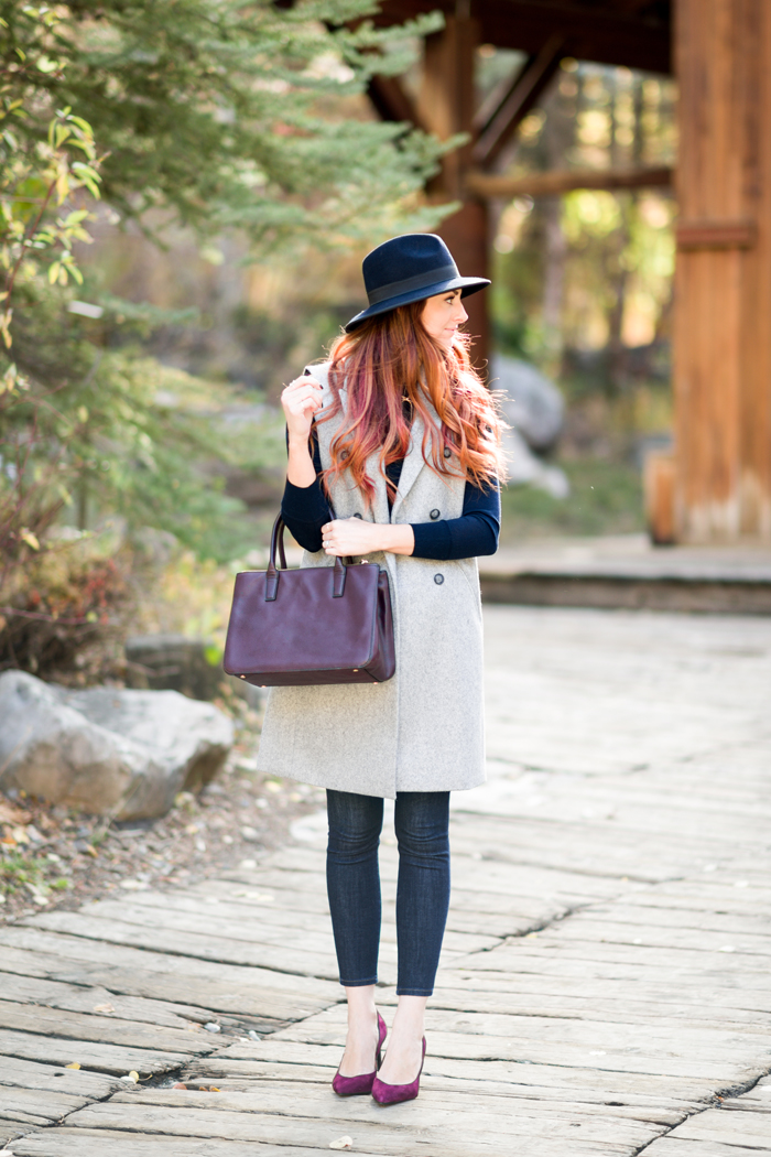 Banana Republic Tailored Vest outfit by Little J Style