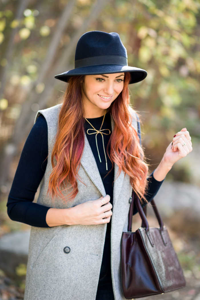 Banana Republic Tailored Vest outfit by Little J Style