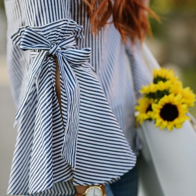 Striped Bell Sleeves