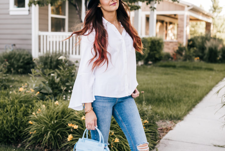Summer Blues and Bell Sleeves | Little J Style