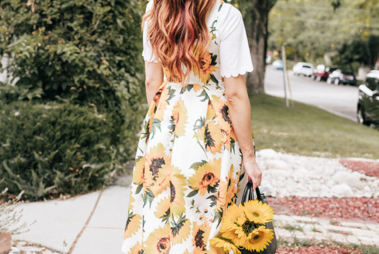 Sunflower Dress | Little J Style