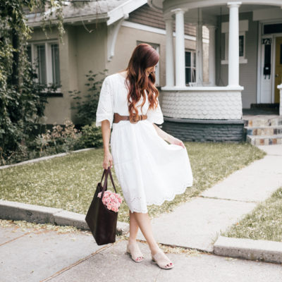 White Eyelet Dress