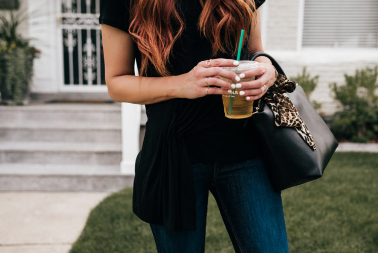 Easy Black Tee | Little J Style