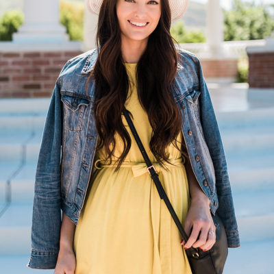 Yellow Wrap Dress